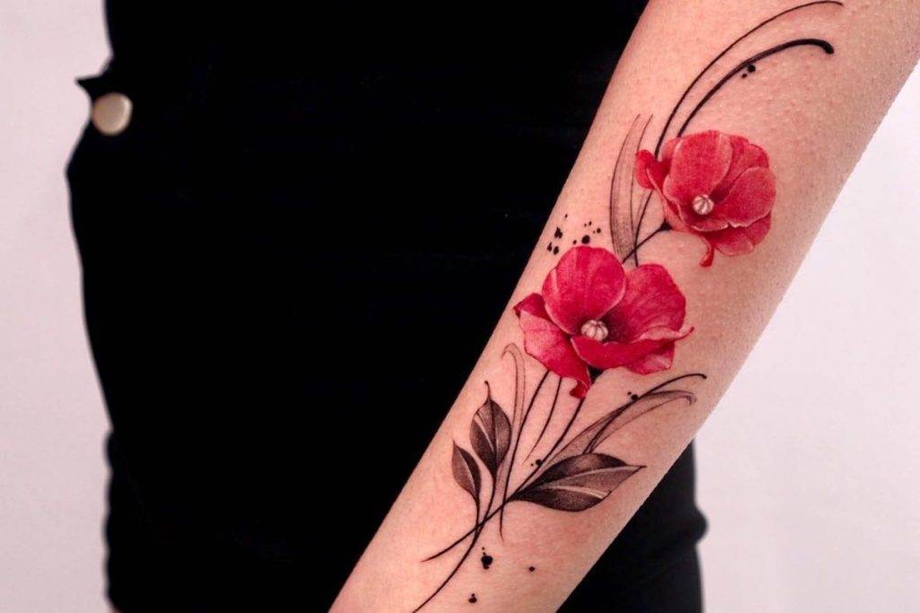tatouage coquelicote