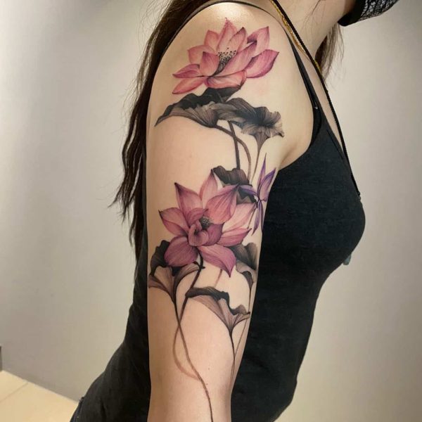 lotus tatouage