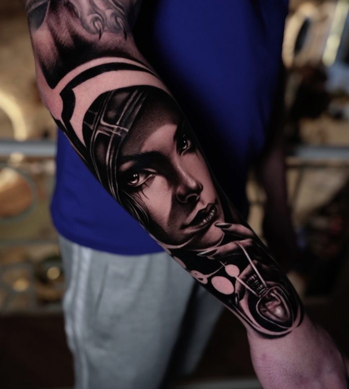 tatouage portrait realiste