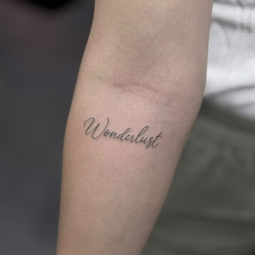 wonderlust tattoo