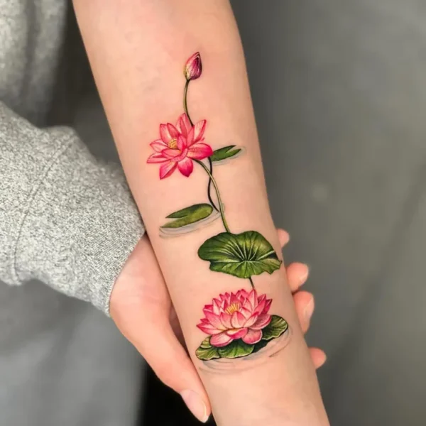 lotus tatouage