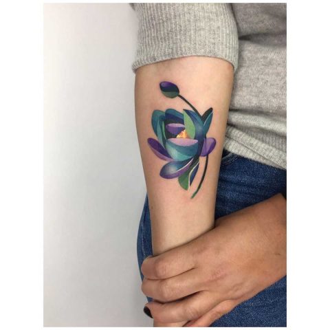 Watercolor-Lotus-flower-tattoo-by-Mavka-Leesova
