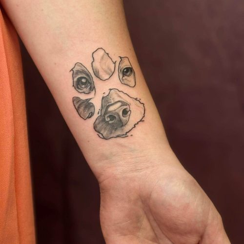 tatouage chien