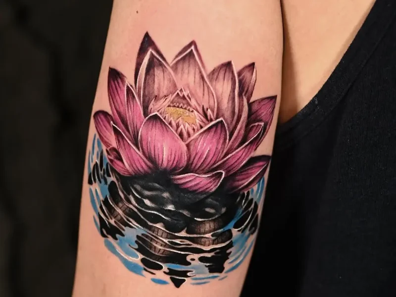 tatouage lotus