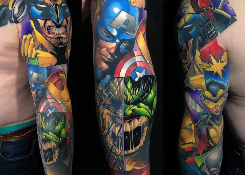 Tatouage Marvel : Trouvez le tatouage qui vous convient