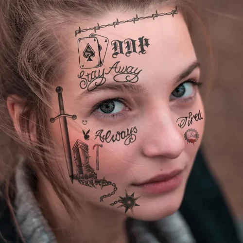 tatouage visage